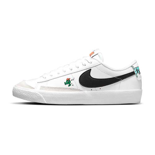 Nike Blazer low '77 防滑 低帮 板鞋 GS 白黑