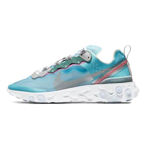 Nike React Element 87 Blue Chill Solar Red 低帮 跑步鞋