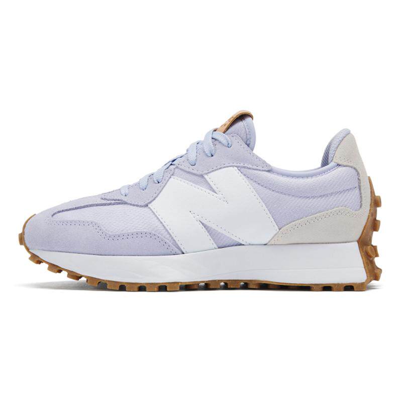 New Balance NB 327 复古 减震透气 低帮 跑步鞋 女款 紫色