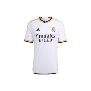 adidas Real Madrid 23/24 Home Jersey 字母条纹印花运动短