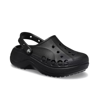 Crocs Baya Platform Clog 贝雅云彩 包头 厚底 女款/黑色
