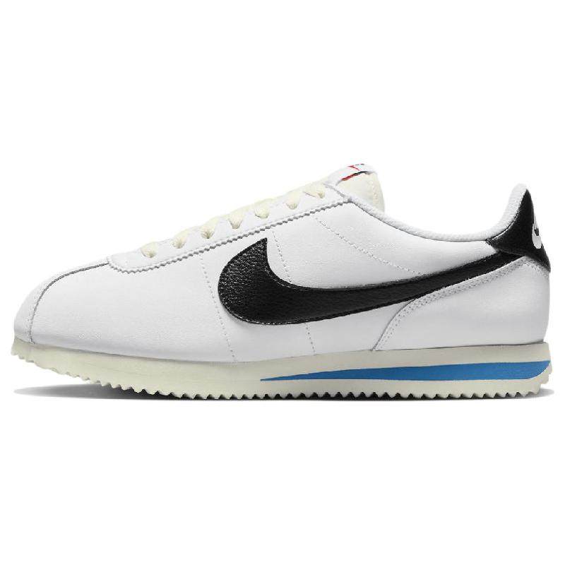 Nike Cortez 舒适百搭 皮革防滑 低帮 休闲跑步鞋 男款 白橙