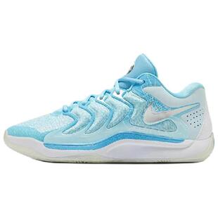 Nike KD 17 EP 舒适百搭 防滑耐磨 低帮 篮球鞋 男款 蓝色
