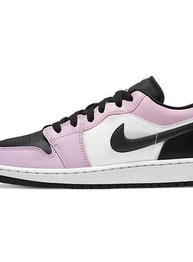 Jordan Air Jordan 1 Low 低帮 复古篮球鞋 GS 黑粉