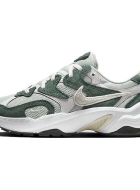 Nike AL8 圆头舒适减震耐磨 低帮跑步鞋 女款 白绿