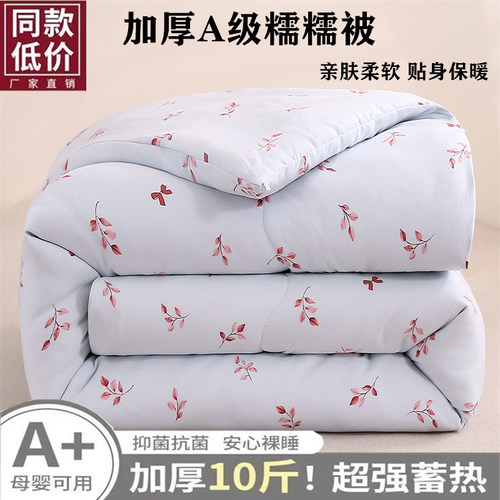 丝绵纯棉加厚抗菌防满四季被