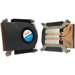 超薄铜管CPU散热器一体机1200 1155工控机OPS涡轮侧吹4线风扇115X