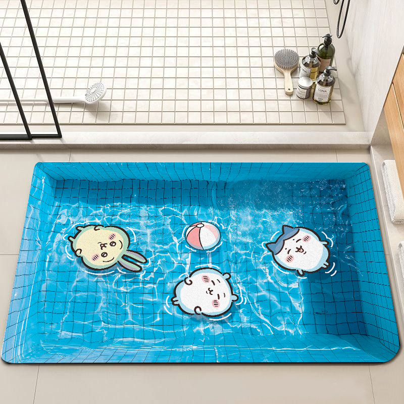 chiikawa浴室地垫硅藻泥吸水防滑