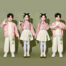 儿童演出服男女童中国风幼儿园合唱服小学生运动会开幕式 啦啦队服