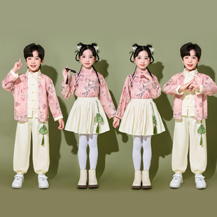 儿童演出服男女童中国风幼儿园合唱服小学生运动会开幕式啦啦队服