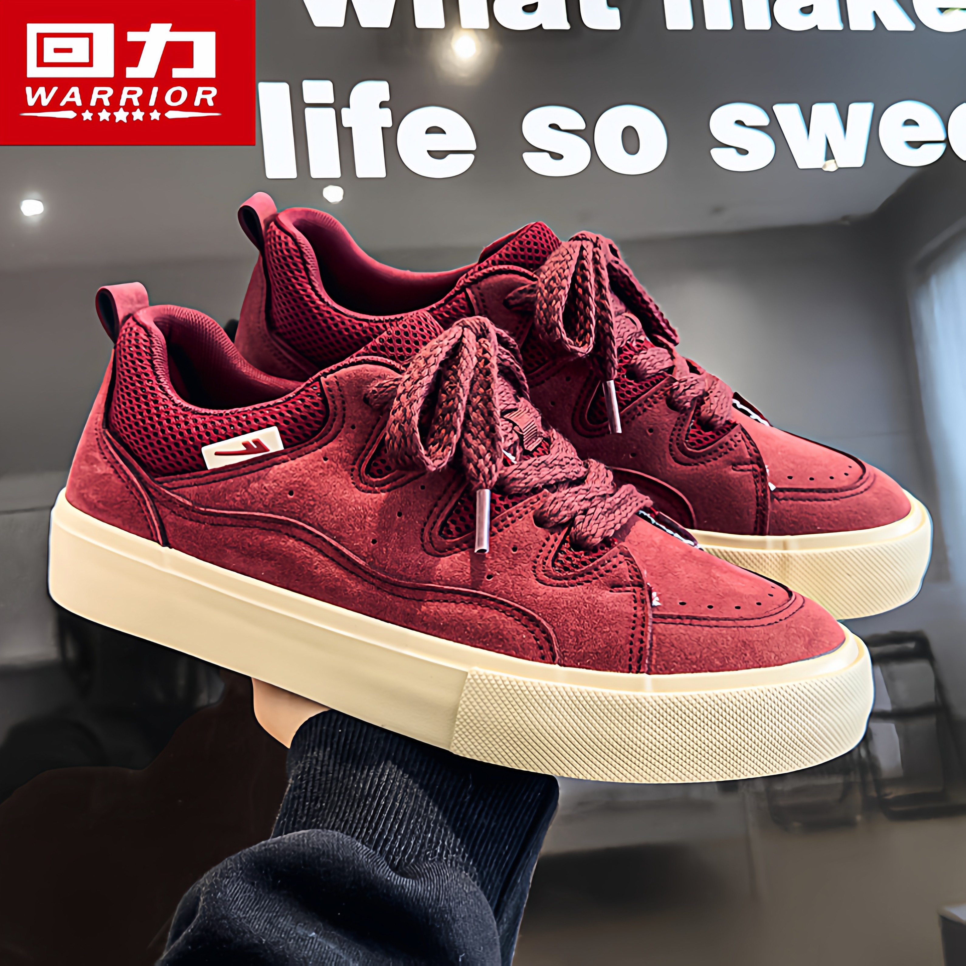 回力帆布男鞋冬季小众原创百搭休闲安哥拉红板鞋运动厚底增高布鞋,流行男鞋,帆布鞋,淘宝优惠券,粉丝福利购,淘宝优惠卷