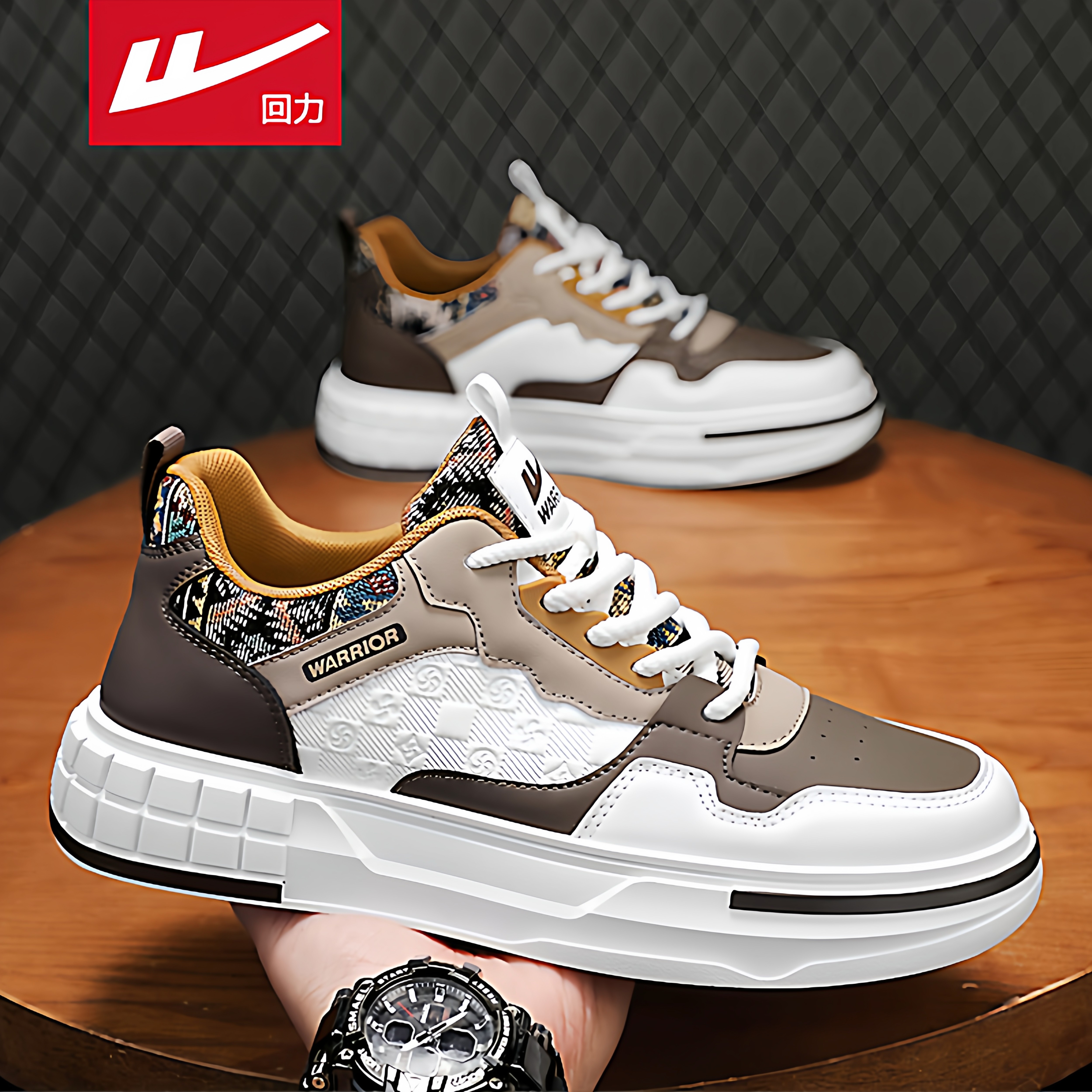 回力男鞋2025秋季潮流百搭低帮休闲板鞋男士运动厚底增高小白潮鞋,流行男鞋,休闲板鞋,淘宝优惠券,粉丝福利购,淘宝优惠卷