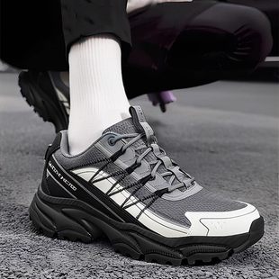 斯凯奇迈山鞋2026秋冬季新款男女同款户外鞋休闲运动鞋厚底跑步鞋