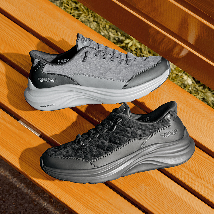 创新隐形SLIP-INS科技，舒适透气记忆鞋垫