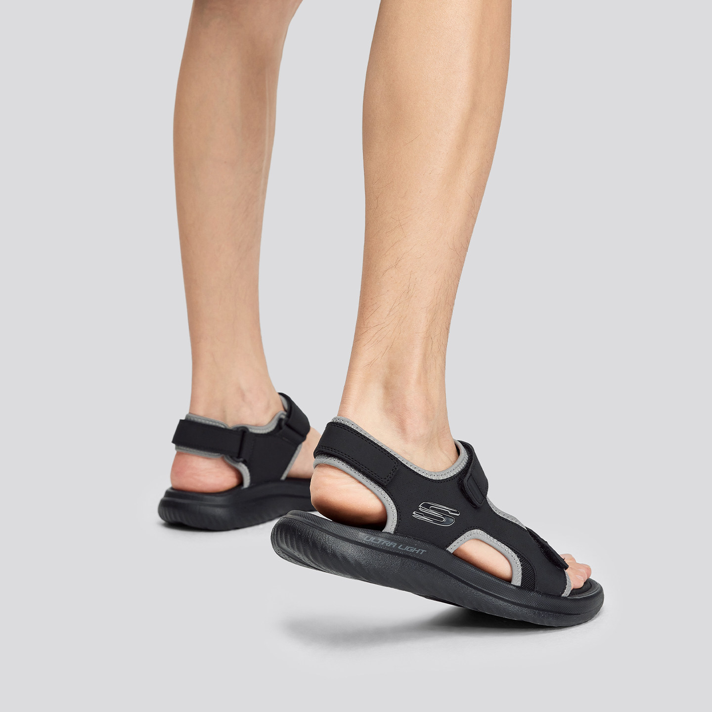 Skechers斯凯奇夏季男鞋舒适运动休闲凉鞋外穿软底透气户外沙滩鞋