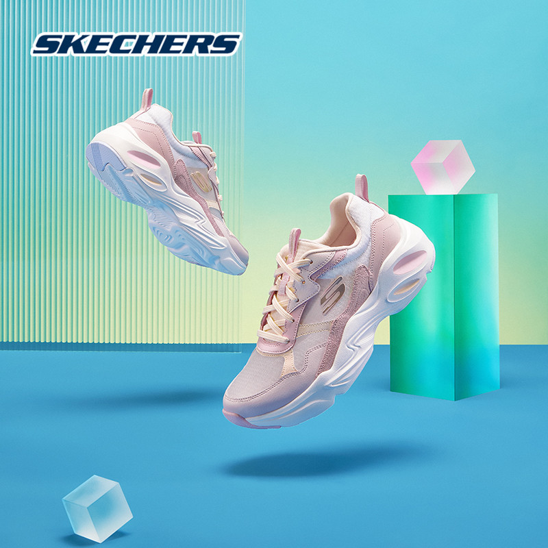 Skechers斯凯奇女鞋春夏季运动羽翼休闲网面透气蝉翼跑步鞋896003 女鞋 时尚休闲鞋 原图主图