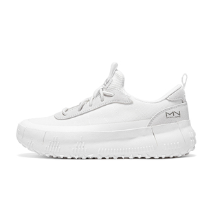 斯凯奇厚底小白鞋女增高休闲运动鞋秋新款一脚蹬板鞋踩屎感帆布鞋