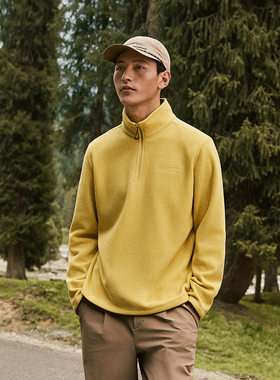 Skechers斯凯奇2025年秋新款中性针织半开胸外套运动休闲上衣夹克