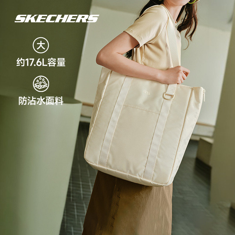 Skechers斯凯奇2024年新款单肩背包男女同款斜挎包出街大容量通勤
