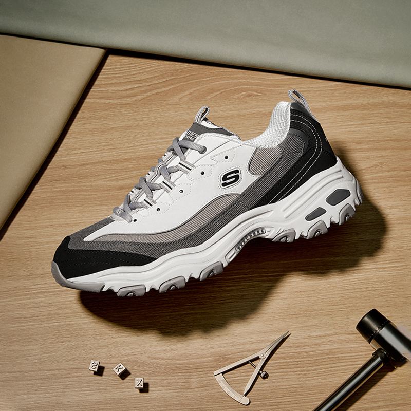 Skechers男鞋奶茶熊复古老爹鞋
