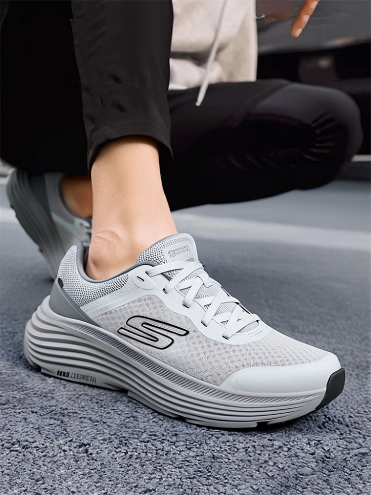 Skechers Zongyun รองเท้าวิ่ง | รองเท้ากีฬาลำลองเพิ่มความสูง สำหรับทั้งชายและหญิง รุ่นใหม่ฤดูใบไม้ร่วงปี 2026 รองเท้าวิ่งพื้นหนากันกระแทก