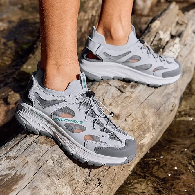 斯凯奇山溪鞋|2025年新款秋男鞋户外透气运动凉鞋厚底凉拖溯溪鞋