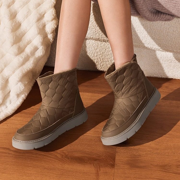 斯凯奇闪穿鞋|2026秋冬新款女鞋冬靴一脚蹬保暖加绒雪地靴面包靴,女鞋,时尚雪地靴,淘宝优惠券,粉丝福利购,淘宝优惠卷