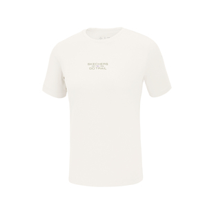 斯凯奇2025年凉感速干男女同款 T恤舒适休闲户外潮流印花设计短袖