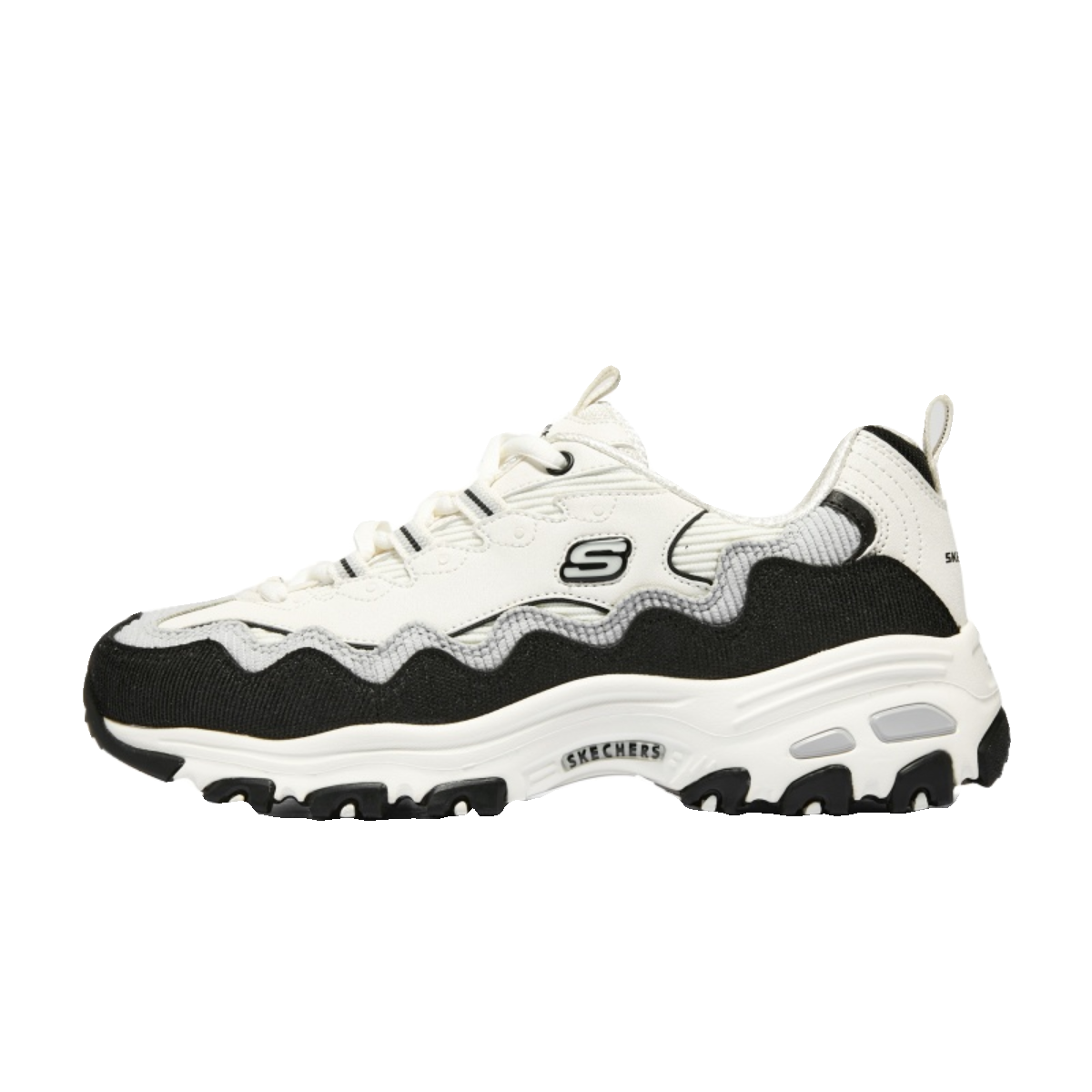 Skechers斯凯奇2025复古轻质缓震EVA休闲运动熊猫老爹鞋女896273