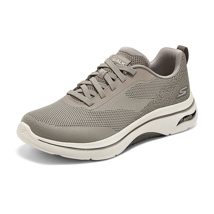 Skehcers斯凯奇2025新款男鞋厚底缓震一脚蹬轻质运动休闲鞋