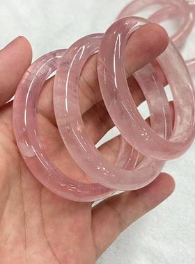 甜美女水晶莫桑比克粉晶手镯