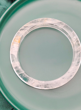 手镯白水晶通透净化心灵细版女款