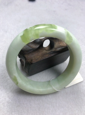 天然岫玉甲翠手镯一物一图保真