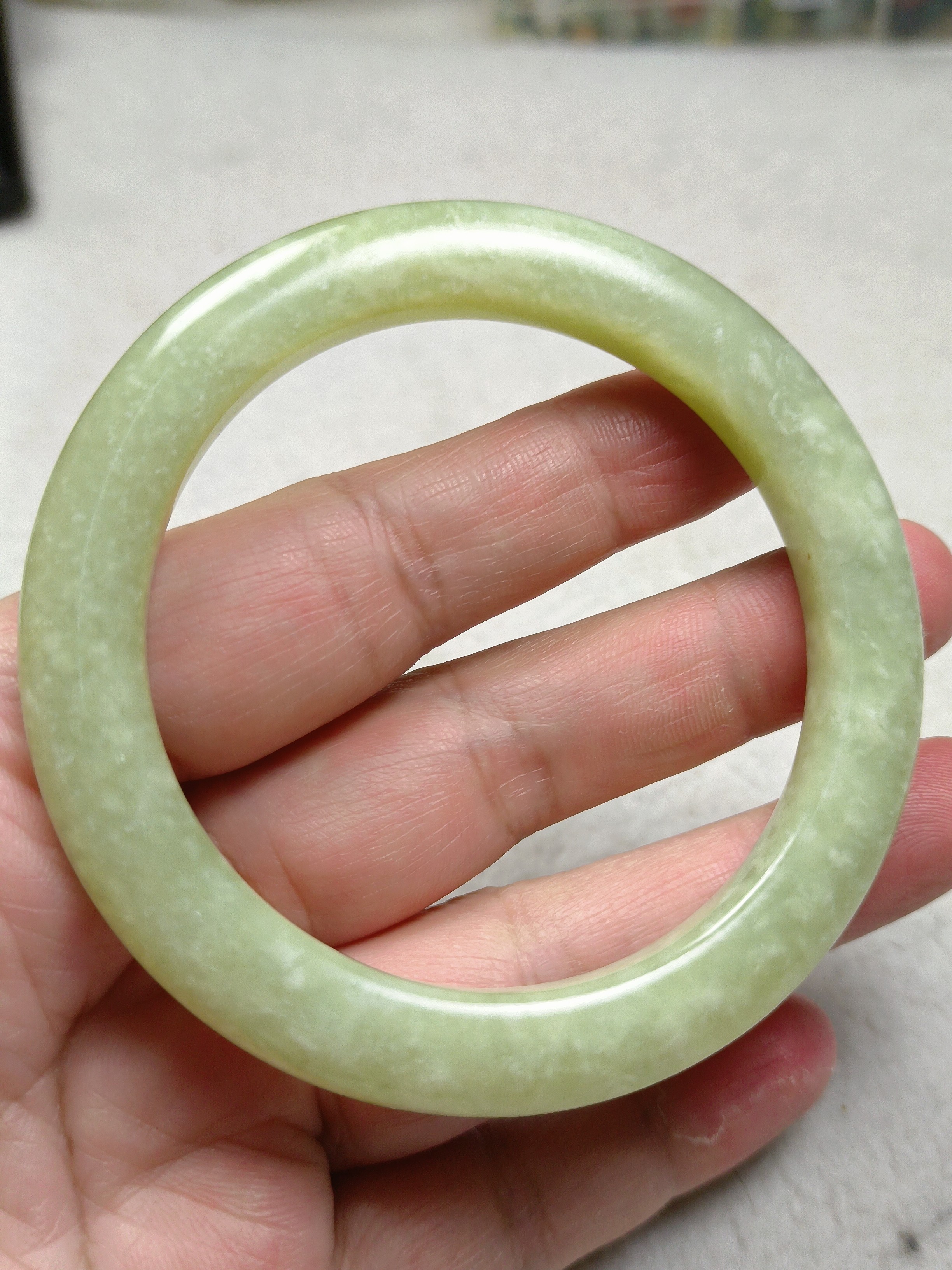 岫玉手镯正圈56口甲翠玉镯子小圈口一物一图天然玉石保真包邮,饰品/流行首饰/时尚饰品新,手镯,淘宝优惠券,粉丝福利购,淘宝优惠卷