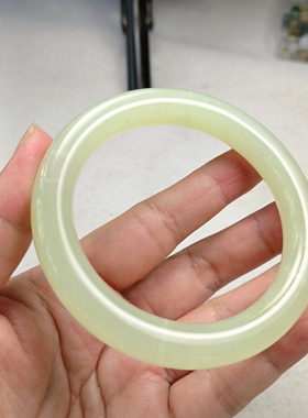 岫玉圆条手镯正圈60口县矿斜井料好料子天然玉石 全新包邮