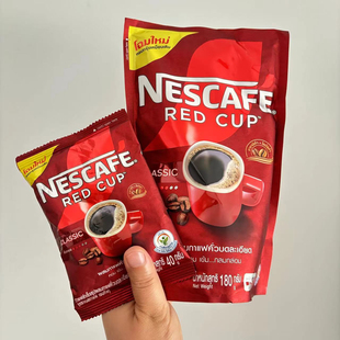 泰国Nescafe雀巢red cup纯黑咖啡粉即冲速溶精选优质咖啡豆研磨粉