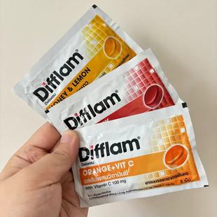 泰国直邮明星BKPP代言difflam无糖润喉糖缓解咽喉咙痛咽喉炎含片