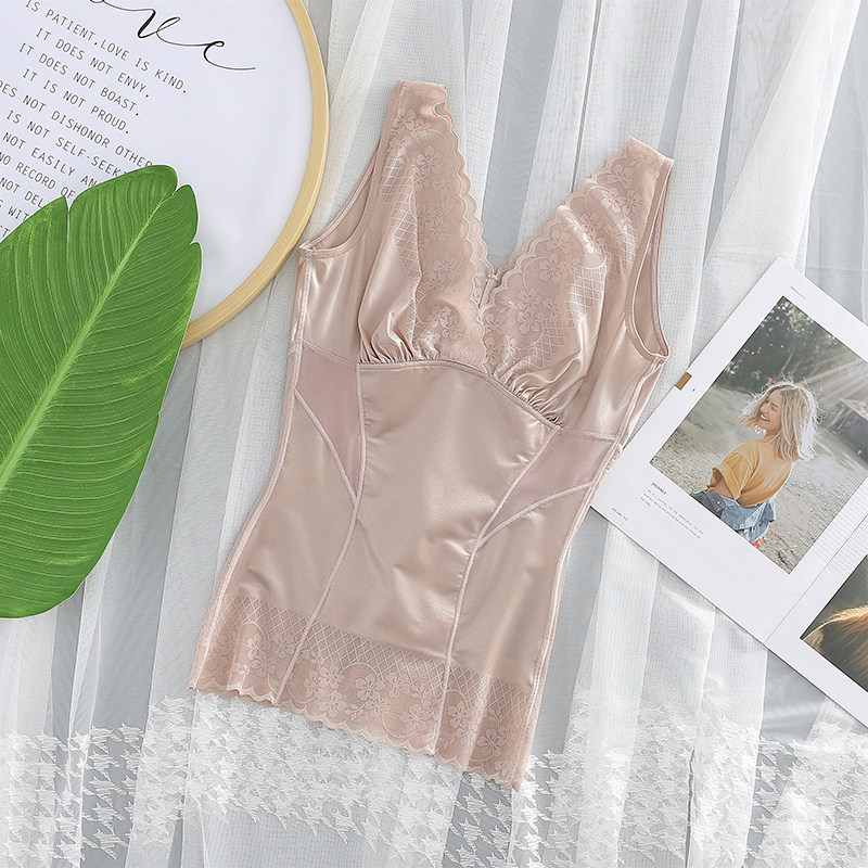 唐丰美夏季大码胖mm束身美体衣上衣分体塑形薄款收腹背心女士内衣