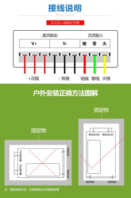 j-12v-400w工程亮化防雨专用开关电源33a灯箱led发光字广告变压器