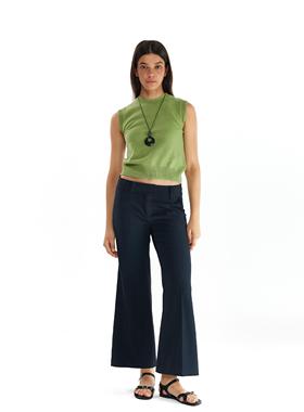 A DoOr 休闲九分裤压褶西装裤四季款Holly微喇版型复古显瘦中低腰