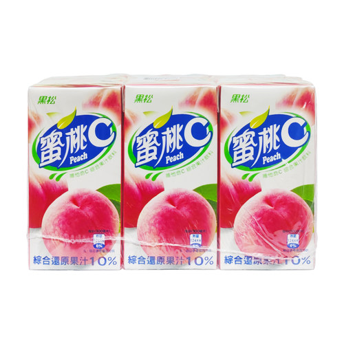 台湾原装进口黑松蜜桃C300ml