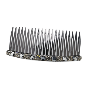 妍菲大号刘海梳顶夹发卡韩版女水钻优雅发梳子插梳盘头发饰夹子