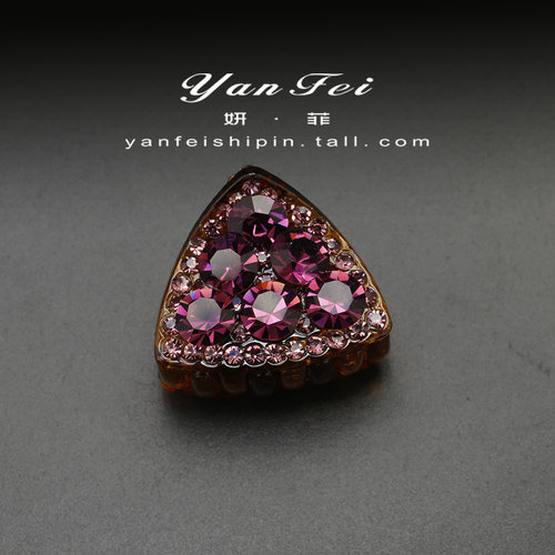 抓夹猫耳朵抓夹2024新款水钻刘海夹碎发卡子头饰中小号女