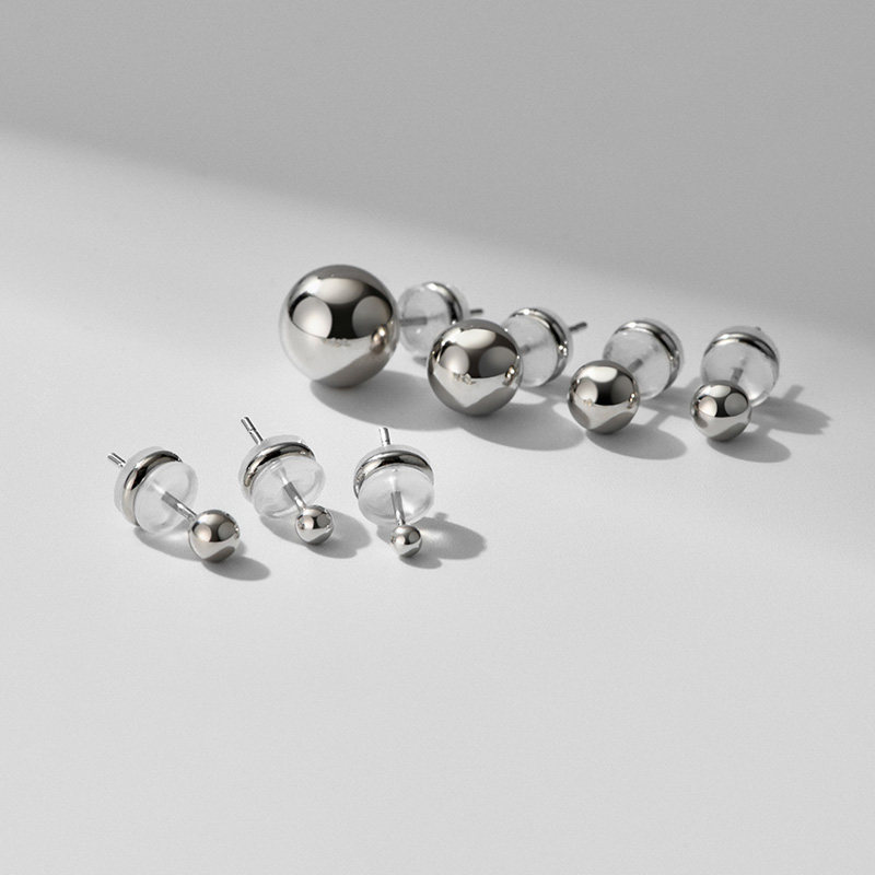 LARAINE YIN耳环女通体S925豆豆耳钉迷你简约小巧气质个性耳饰ins,饰品/流行首饰/时尚饰品新,耳环,淘宝优惠券,粉丝福利购,淘宝优惠卷