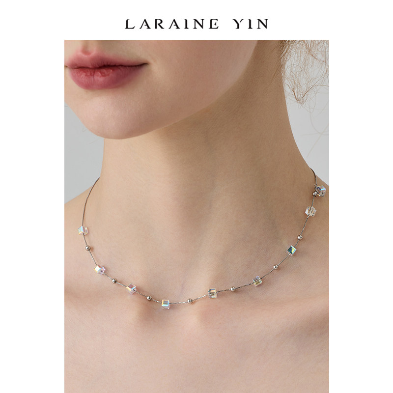 小众设计感通体925银饰项链闪钻锁骨链情人节送礼,饰品/流行首饰/时尚饰品新,项链,淘宝优惠券,粉丝福利购,淘宝优惠卷