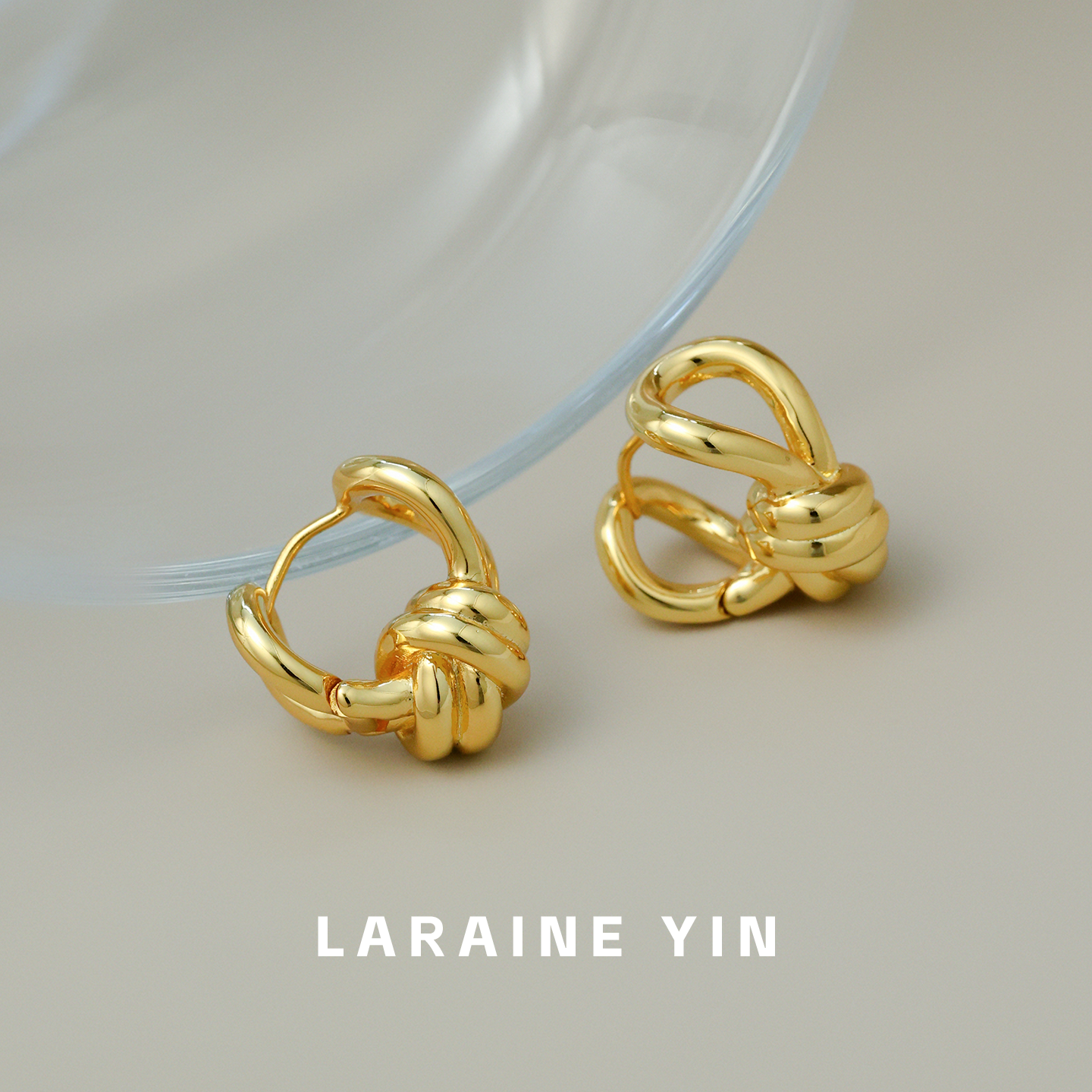 【买3免1】小众个性设计感金属绳结耳环缠绕扭结度假风通勤耳饰