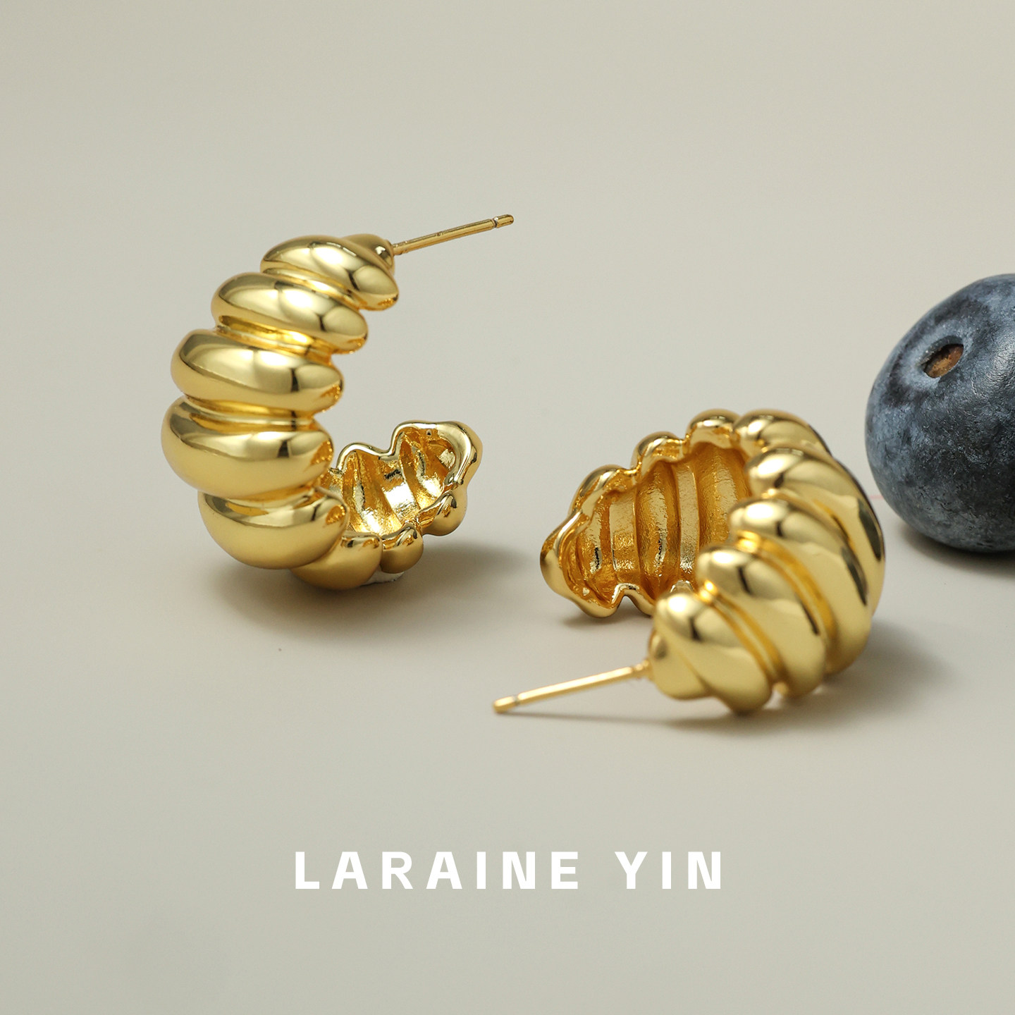 【买3免1】金属褶皱环形耳环女复古吸睛设计小众达人派对通勤耳饰,饰品/流行首饰/时尚饰品新,耳环,淘宝优惠券,粉丝福利购,淘宝优惠卷