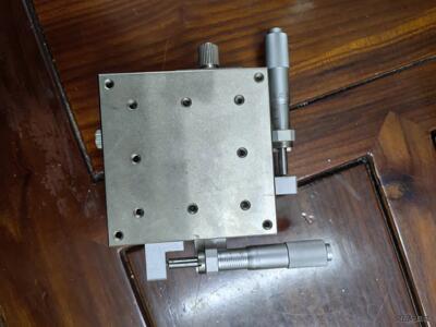 不锈钢XY轴手动微调滑台 台面80X80mm 单层厚度20m议价商品