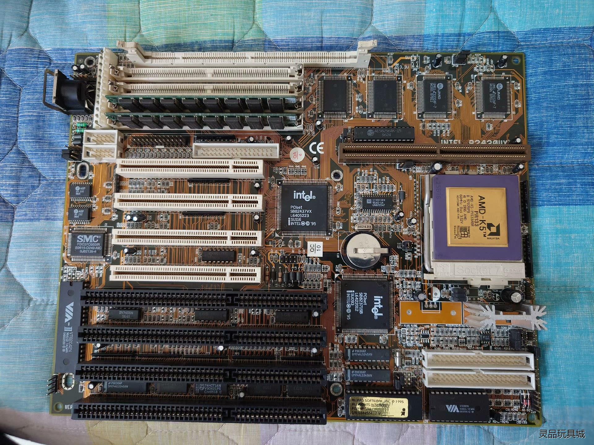 intel 82430vx主板，AMD-K5 PR133 双议价商品