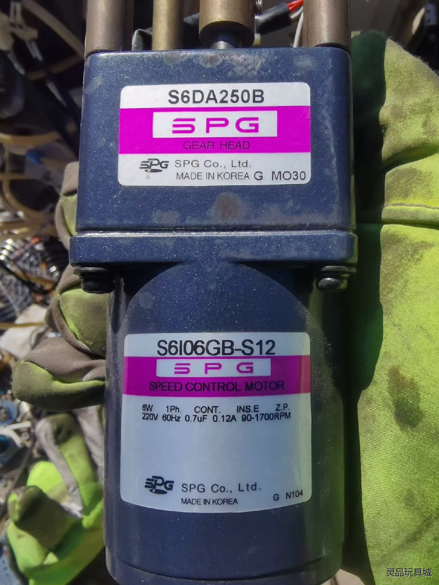 韩国SPG品牌马达5台，型号S6DA250B。S6I06GB议价商品
